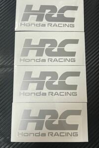 Honda RACING 新HRCロゴ カッティングステッカー シルバー