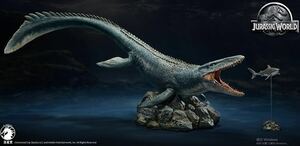 ジュラシックパークモササウルスフィギュア塗装済みガレージキット完成品数量限定樹脂POLYSTONE製恐竜モデル1／35スケール