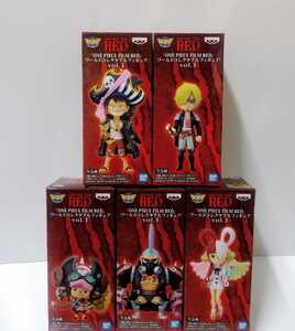 ONE PIECE FILM RED WCF vol.1 全5種セット 即決 ワンピース フィルム レッド ワールドコレクタブルフィギュア 劇場版 ウタ ワーコレ