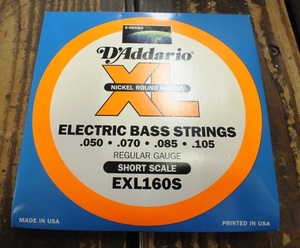 ダダリオ　DAddario EXL160S ショートスケール用ベース弦