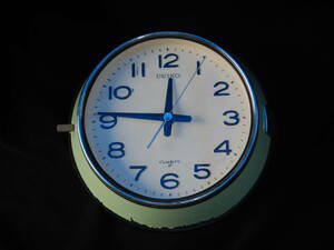 アンティーク SEIKO 掛時計 柱時計 船時計 バス時計 丸時計 クオーツ式 稼動品