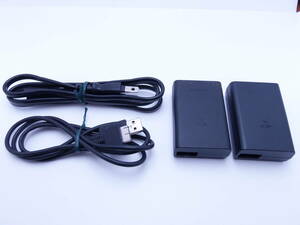 送料無料　PS Vita PCH-1000、PCH-1100用　ACアダプター2個（PCH-ZAC1）　USBケーブル　電源コード　SONY製　比較的美品