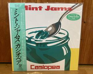 カシオペア　ミント・ジャムス　casiopea mint jams 帯　新品　アナログ　レコード　clear green vinyl MHJL 185