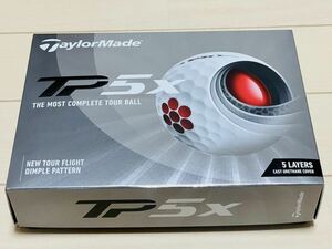 新品 ◆ テーラーメイド ◆ TP5X ◆ ゴルフボール ◆ 5層構造 ツアーボール ◆ ホワイト ◆ 日本正規品 ◆ 12球（1ダース）◆ 新品未使用品
