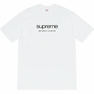 20SS Supreme Shop Tee M 白 クラシックロゴ シュプリーム