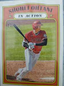 Topps heritage 2021 大谷翔平　in action カード　ohtani shohei