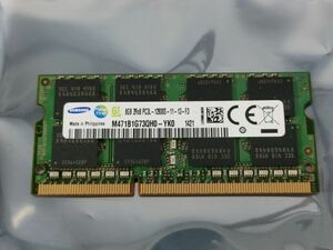 【動作確認済み】SAMSUNG ノートPC用 メモリー DDR3L-1600 PC3L-12800S 8GB×1枚 合計8GB 動作確認済 1週間保証 M471B1G73QH0-YK0【1421】