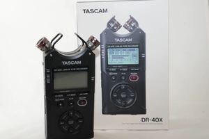  TASCAM DR-40X リニアPCMレコーダー 業務にも趣味にも、リモート会議のマイクとしても使えます