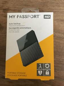 2.5インチ外付けHDD　1TB　ほぼ新品　My passport WD10SDZW