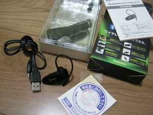 定形外350円 動作品 カシムラ BL-12 本体・説明書・付属品 USB シガー Bluetoothインナーイヤホンマイク 2011年購入 耳掛け Kashimura iPho
