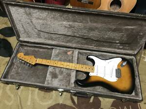 93年頃・フジゲン・日本製・希少・Fender Japan ・ST57m-US/ Stratocaster アルダーボディ・ミディアムスケール・美品・激安・ケース付き！