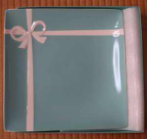 送料込 ■ ティファニー TIFFANY&Co. 角皿 ブルー ボックス プレート ■