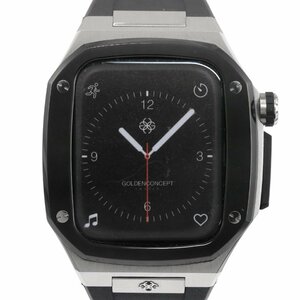 ゴールデンコンセプト Apple Watch Case SP アップルウォッチ7 用ベルト45mm・SILVER/BLACA時計/SS/-117.2g/SP45/GOLDENCONCEPT ■454385