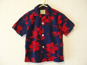●Ui-Maikai アロハシャツ（子ども用 120サイズぐらい） ウイマイカイ ビンテージ 50’s 60’s 70’s ハワイアンシャツ キッズ