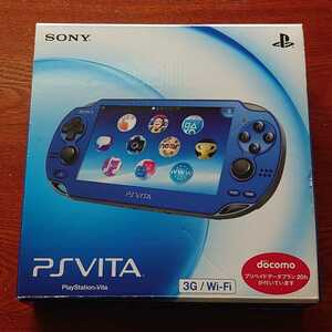 ほぼ未使用～新品同様 PSVita 本体 PCH-1100 サファイア ブルー PlayStation Vita 本体 1000