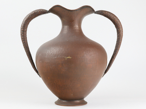 イタリア ブロンズ 手付壷 花瓶 飾り壺 銅製