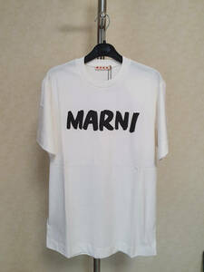 【新品・未使用】MARNI KIDS ロゴプリントコットンTシャツ　14Y　M00545M00HZ　