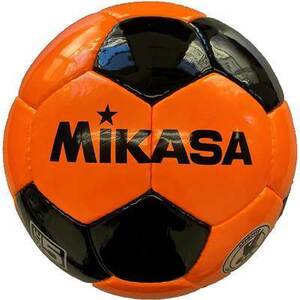 ●ミカサ）手縫いサッカー5号ボール検定球：SVC501BOオレンジ×ブラック☆
