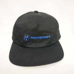【1円】良好 国内正規 復刻モデル TRANSPORT トランスポート スナップバックキャップ BLACK 黒 FREE