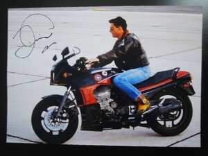 A4 額付き ポスター TOP GUN トップガン GPZ900R バイク 写真 ニンジャ 1986 トムクルーズ サイン 