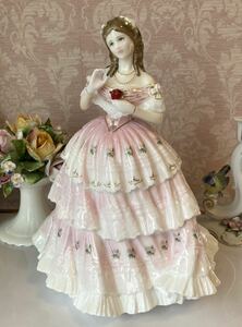 〈送料込〉〈限定品〉〈美品〉ロイヤルドルトン フィギュリン 陶器人形 磁器人形 陶器置物 Royal Doulton figurine rose フィギュア