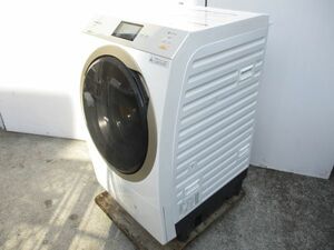 3△Panasonic ななめドラム式洗濯乾燥機 NA-VX9800L-W パナソニック 2018年製 ホース等々 0801-E1 ※ △