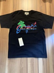 美品 GUCCI グッチ Hawaii ハワイ マルチカラー Tシャツ ブラック