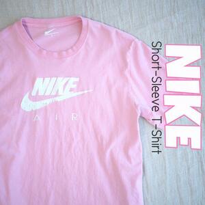 NIKE　ピンク 古着 スウォッシュ ロゴ Tシャツ ナイキ 半袖 227116