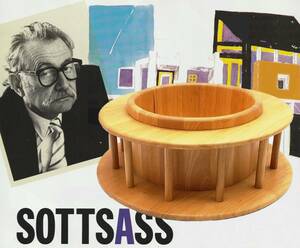 ＜Sottsass Collection＞Centerpiece Bowl＿木製コンポート＿エットーレ・ソットサス、ノバ大島