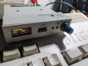 Gotekフロッピーエミュレータ FDD グレー色 Amiga, Atari, Korg, Commodore, Akai