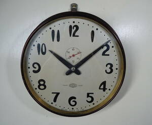 ATLAS Clock/丸型/振り子時計/スモセコ/昭和レトロ/掛時計/柱時計