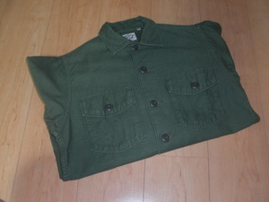 【極美品】orslow オアスロウ US Army Shirts アーミーシャツ シャツジャケット Green UNISEX 0