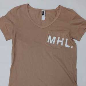 MARGARET HOWELL 半袖Tシャツ サイズ2 ロゴ MHL マーガレットハウエル レディース Tシャツ