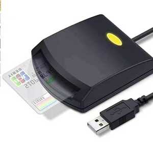 新品　ICカードリーダー ライター マイナンバー対応 USB接触型 ICチップのついた住民基本台帳カード 国税電子申告・納税システム e-Tax