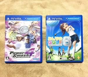 PS Vita『パワースマッシュ４』『みんなのGOLF ６』送料210円 PSVita Playstation Vita みんなのゴルフ6 Power Smash4 みんゴル6