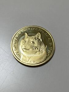 DOGE (DOGE) ドージ 仮想通貨 レプリカ メダル ゴールド