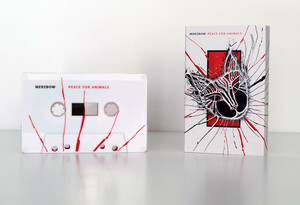 ★Merzbow★Peace For Animals,Cassette, Album, Limited Edition, Reissue, Red/White two-color body cassette,【匿名配送可】2022年新作