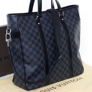 【使用わずか 極美品】 ルイヴィトン Louis Vuitton ダミエグラフィット タダオ ビジネスバッグ ブリーフケース ショルダー メンズ M0003