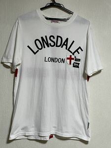 LONSDALE ロンズデール　バックプリント&ワッペン　半袖Tシャツ　L