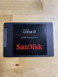 【中古】SanDisk SSD UltraII 480GB 2.5インチ SDSSDHII-480G-J25