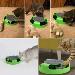 猫用品 　くるくる回るネズミ 電池不要の猫のおもちゃ　キャット玩具