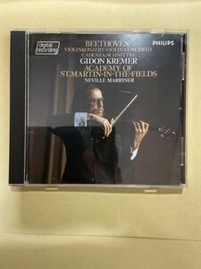 CD（輸入盤・西ドイツ）　「Beethoven（ベートーヴェン） VIOLINKONZERT VIOLIN CONCERTO」　Gidon Kremer（ギドン・クレーメル）