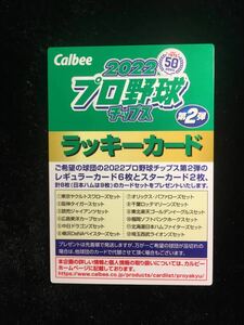 ★カルビー プロ野球チップス 2022 第２弾 ラッキーカード★★