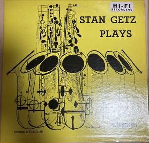 極美盤　オリジナル盤Stan Getz Plays 10inch Clef records 
