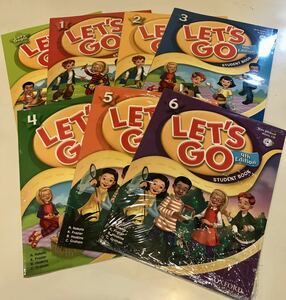 【未使用】Let’s Go（レッツゴー）教材 CD付き 4th edition 計7冊フルセット オンライン英会話 Lets Go 英語教材 