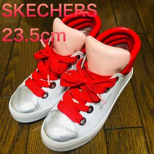 【送料無料】SKECHERS ハイカットスニーカー23.5cm スケッチャーズ