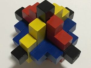木製 3D立体パズル 知育玩具 ピラミッド