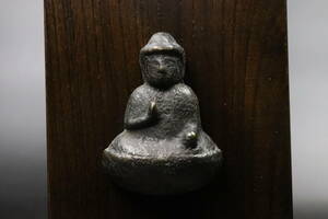 【T107】仏教美術 鎌倉時代 古銅 懸仏 掛仏 仏像