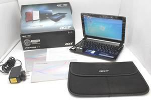 ネットブック 10.1型 中古美品 Acer Aspire one 532h-B123 Windows7 Starter Atom N450 1GB 250GB カメラ 無線 Office付 中古パソコン