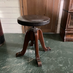 Vintage USA Industrial Stool HAMILTON MFG.CO. 木製イス 回転式 丸椅子 インダストリアル アメリカ アンティーク ヴィンテージ Y-1152